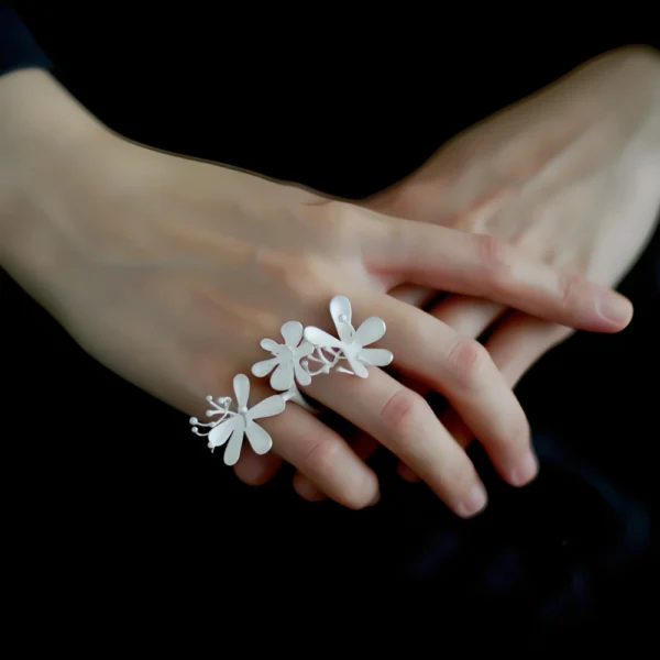 Triple Blossom Ring from Nature’s Power Collection